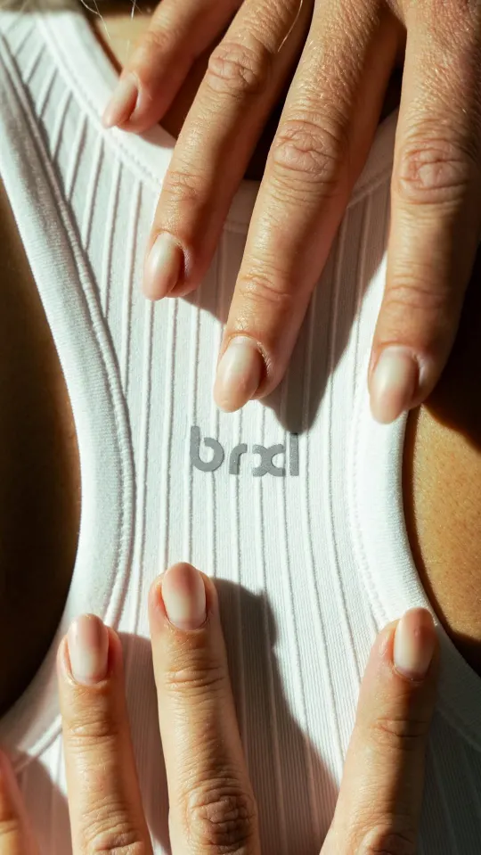 Activewear fabric texture product demo UGC