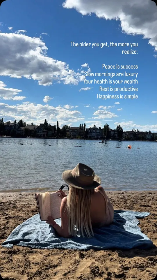 Travel lifestyle UGC video at a lake beach in Canada